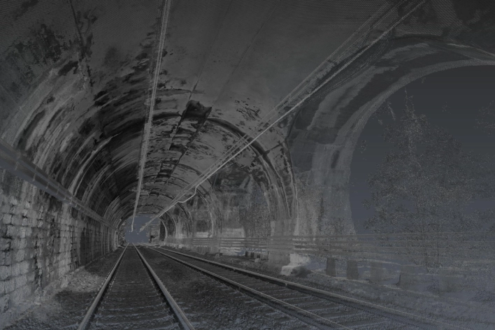 Foto nuvola di punti galleria di Geodesis Srl, studio di rilievi topografici Roma