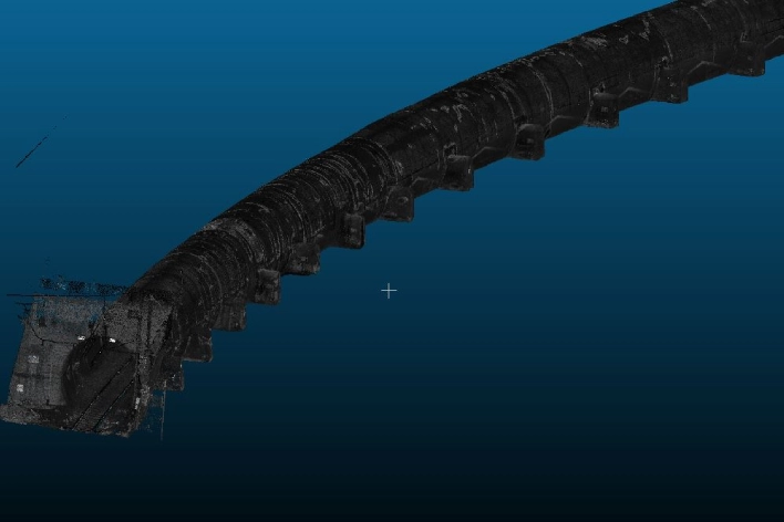 Foto nuvola di punti galleria di Geodesis Srl, studio di rilievi topografici Roma