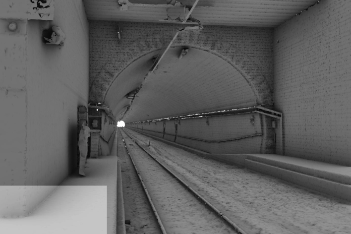 Foto nuvola di punti galleria di Geodesis Srl, studio di rilievi topografici Roma