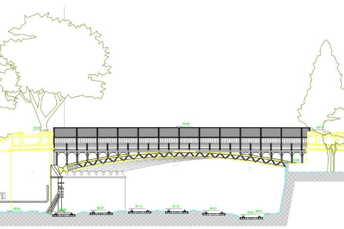 Foto prospetto ponte di Geodesis Srl, studio di rilievi topografici Roma