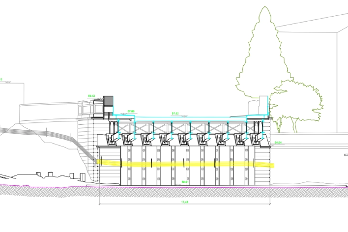 Foto prospetto ponte di Geodesis Srl, studio di rilievi topografici Roma