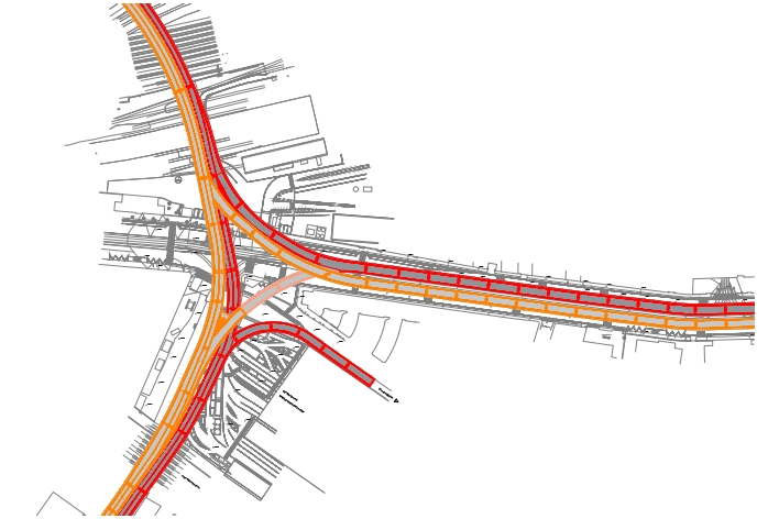Pianta strada di Geodesis Srl, studio di rilievi topografici Roma